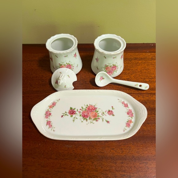 Kato Kogei (Nagoya Japan) 5 Piece Serving Set - Picture 3 of 5